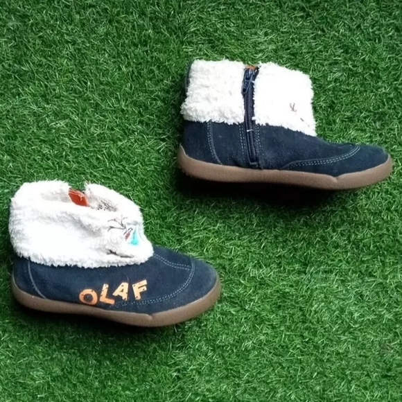 Stride rite Disney Frozen Olaf Toddler Boots Size 10M - Picture 1 of 5